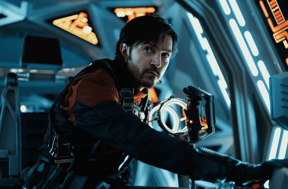 Andor (Diego Luna) in Lucasfilm's ANDOR Season 2, exclusively on Disney+. ©2024 Lucasfilm Ltd. & TM. All Rights Reserved.