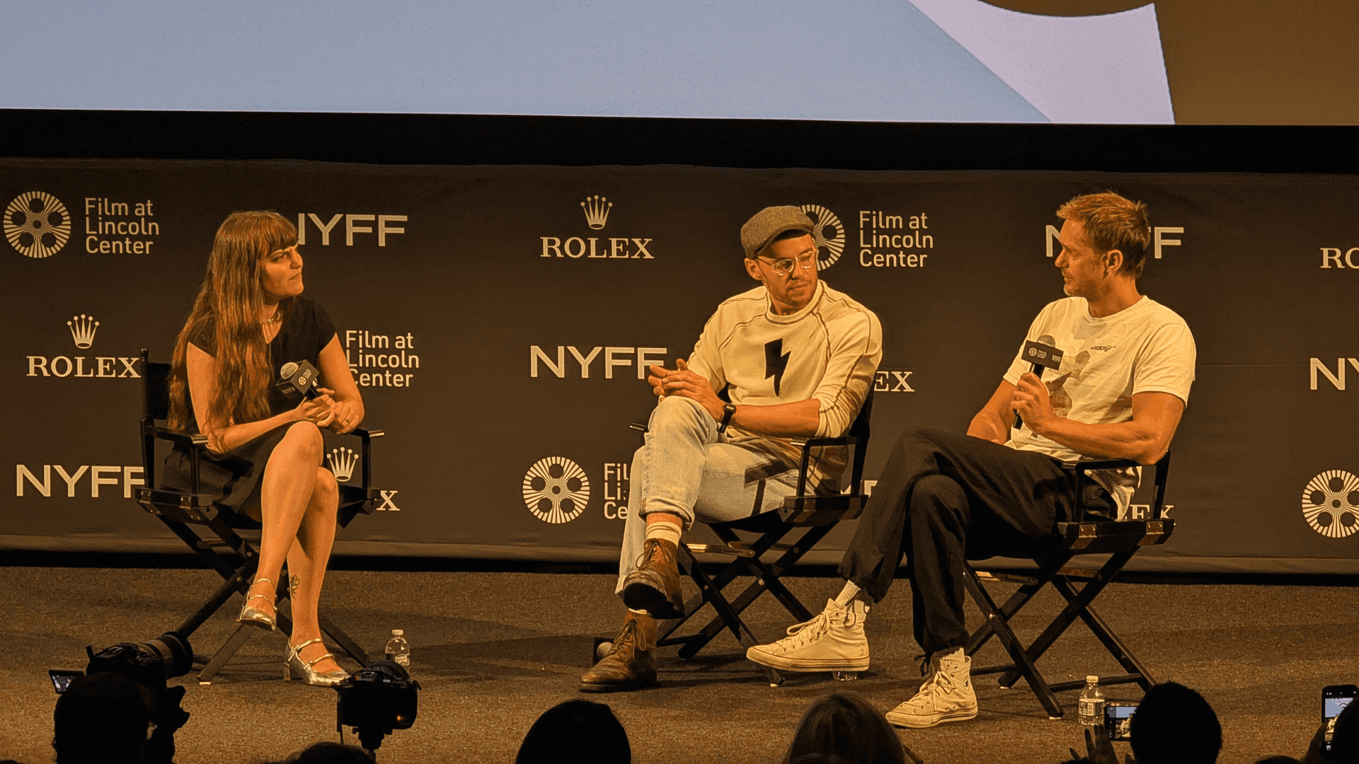 Harry Lighton and Alexander Skarsgard at NYFF 63 (Image Credit: ComicON Israel)