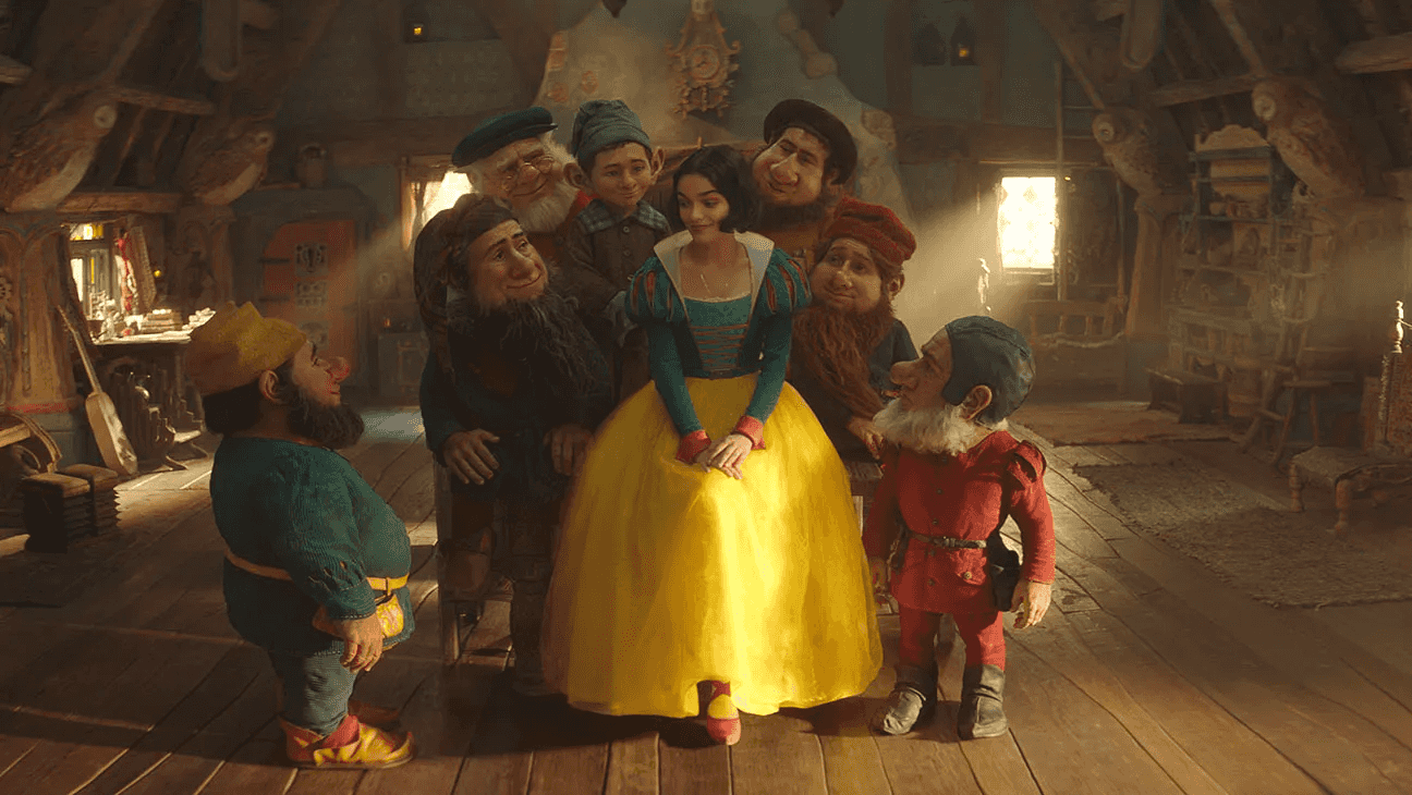 Snow White and the seven dwarves from Snow White (2025)