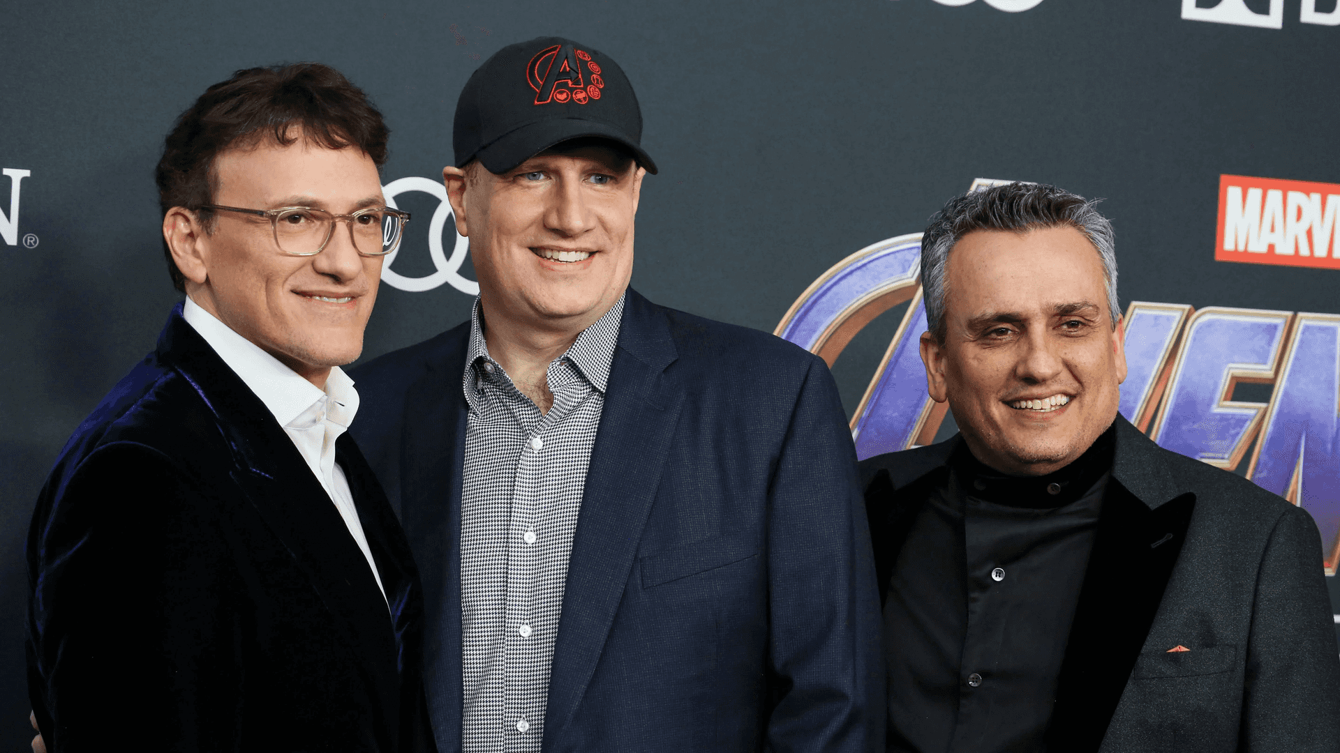 Anthony Russo, left, Kevin Feige and Joe Russo at the Avengers: Endgame premiere (Matt Baron/Shutterstock)