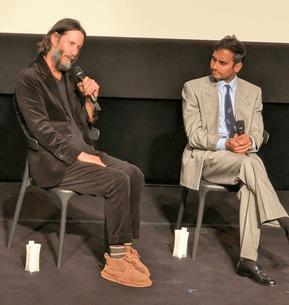 Good Fortune premiere at the Toronto International Film Festival 2025 with Keanu Reeves and Aziz Ansari