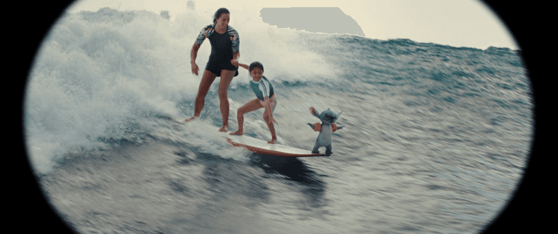 (L-R) Sydney Agudong as Nani, Maia Kealoha as Lilo and Stitch in Disney’s live-action LILO & STITCH. Photo courtesy of Disney. © 2025 Disney Enterprises Inc. All Rights Reserved.