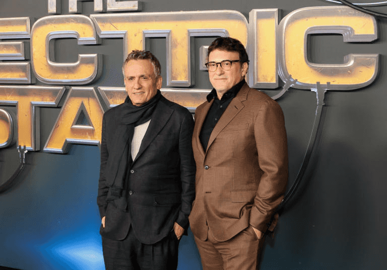 The Russo Brothers (Joe and Anthony Russo) at The Electric State's premiere