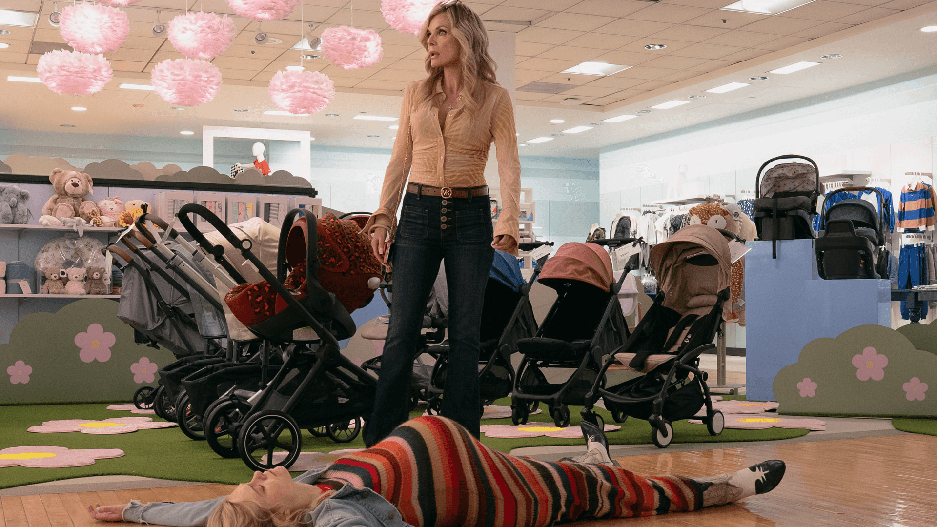 Michelle Pfeiffer and Elle Fanning in "Margo’s Got Money Troubles," premiering April 15, 2026 on Apple TV.