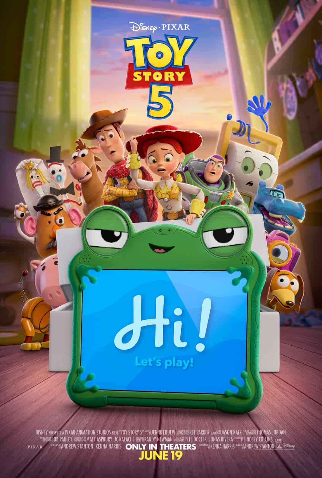 רקע מטושטש של צעצוע של סיפור 5